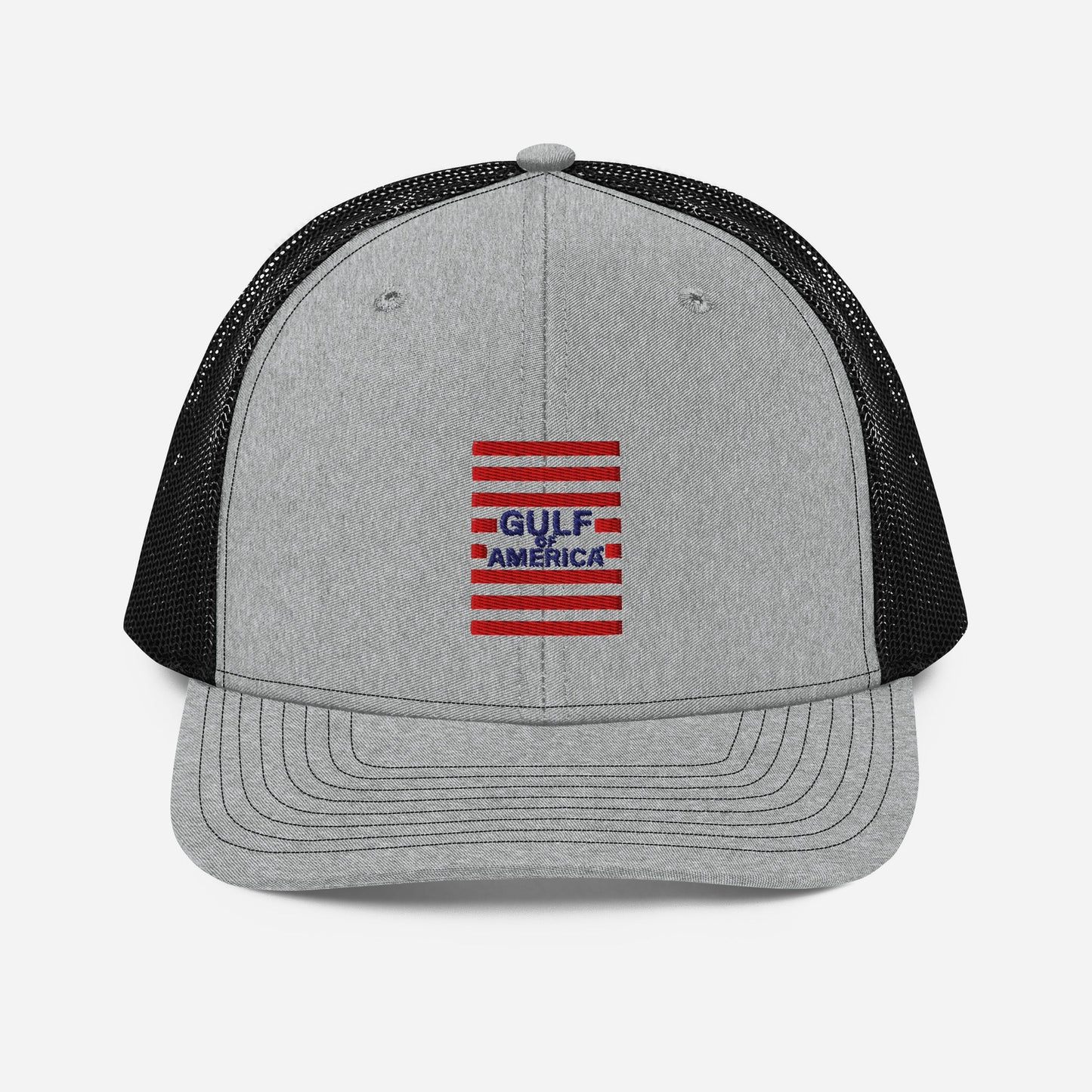 Gulf of America - Red Stripe Hat – Premium Modern Trucker Cap - Summer - Beach - USA - Patriotic - 4th of July - Gulf of America®
