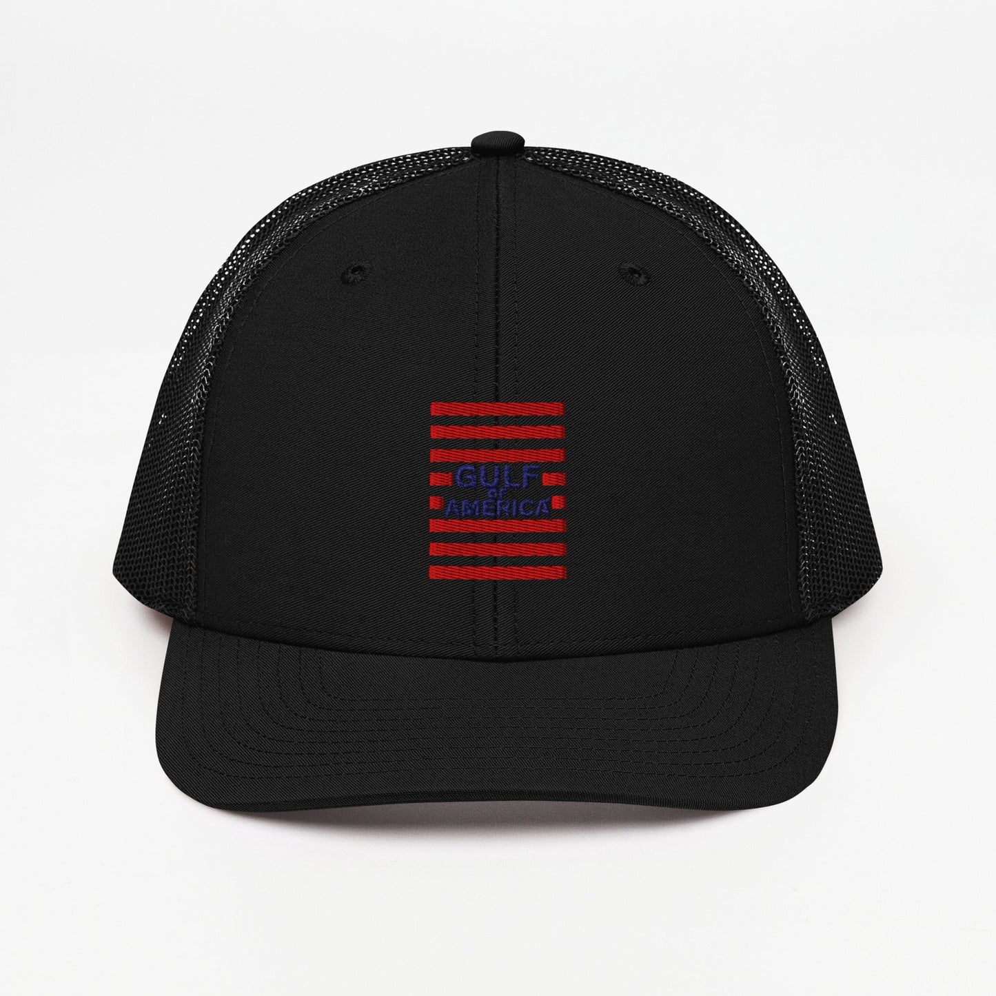 Gulf of America - Red Stripe Hat – Premium Modern Trucker Cap - Summer - Beach - USA - Patriotic - 4th of July - Gulf of America®