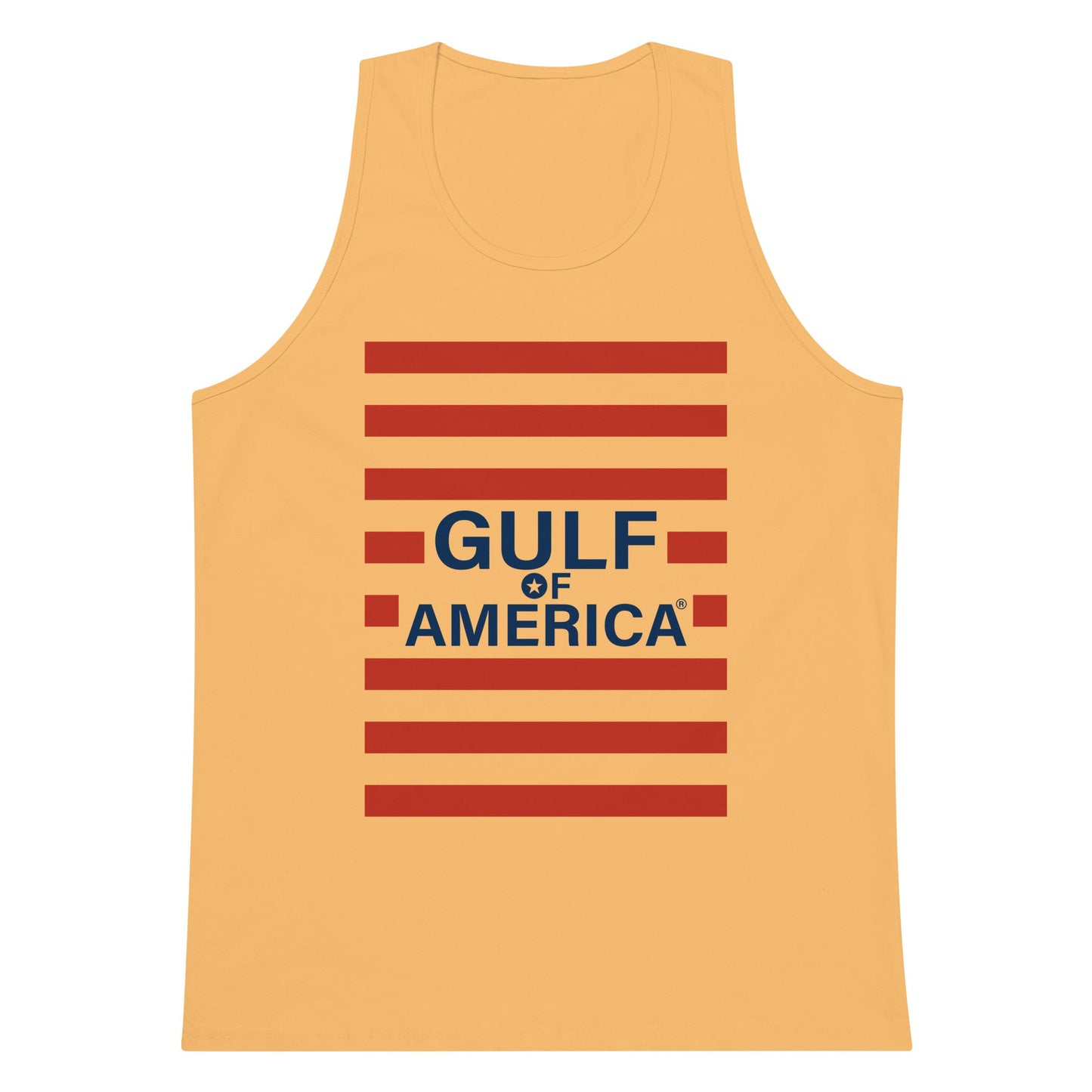 Gulf of America - Red Stripe Tank Top – Premium T Shirt - Summer - Beach - USA - Patriotic - 4th of July - Gulf of America®