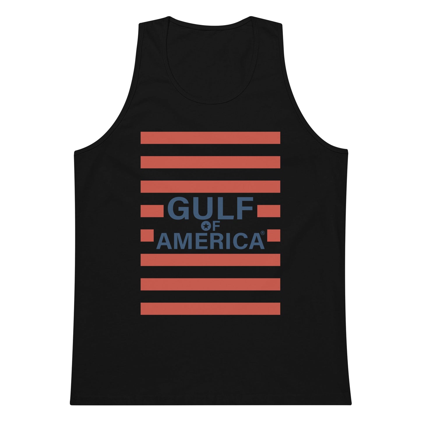 Gulf of America - Red Stripe Tank Top – Premium T Shirt - Summer - Beach - USA - Patriotic - 4th of July - Gulf of America®