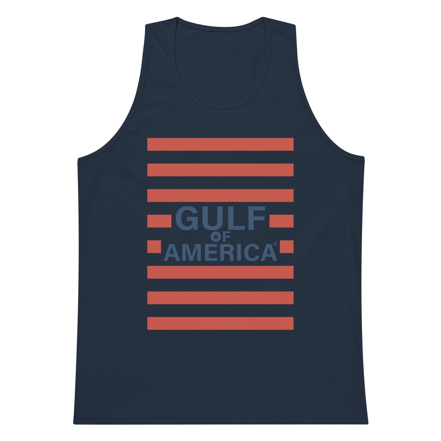Gulf of America - Red Stripe Tank Top – Premium T Shirt - Summer - Beach - USA - Patriotic - 4th of July - Gulf of America®