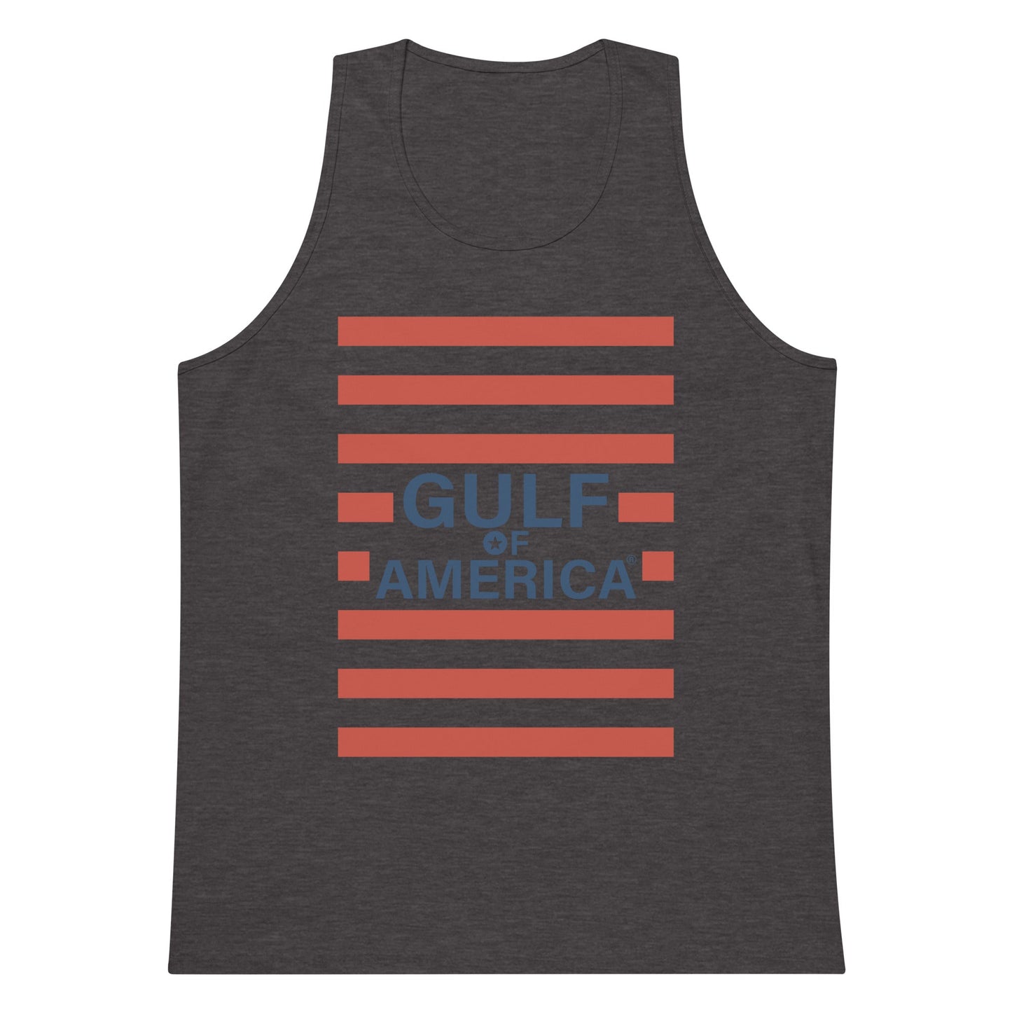 Gulf of America - Red Stripe Tank Top – Premium T Shirt - Summer - Beach - USA - Patriotic - 4th of July - Gulf of America®