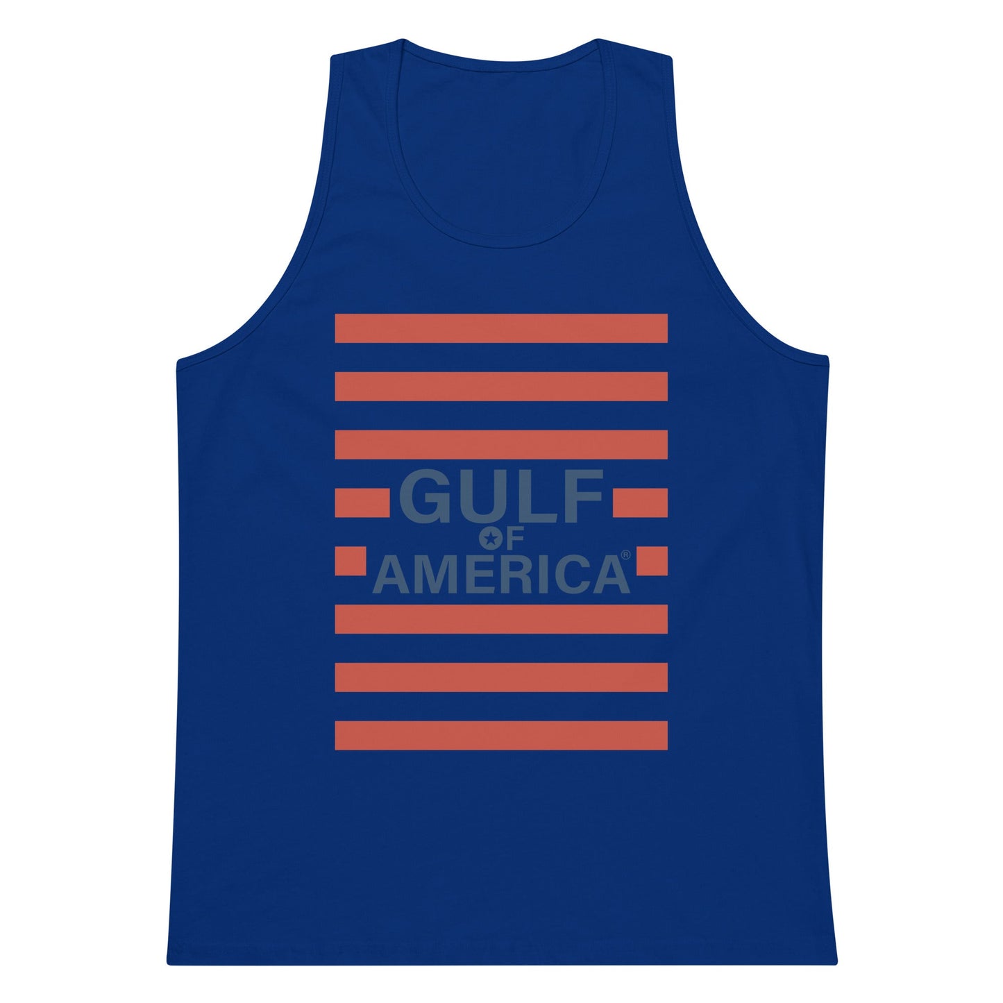 Gulf of America - Red Stripe Tank Top – Premium T Shirt - Summer - Beach - USA - Patriotic - 4th of July - Gulf of America®