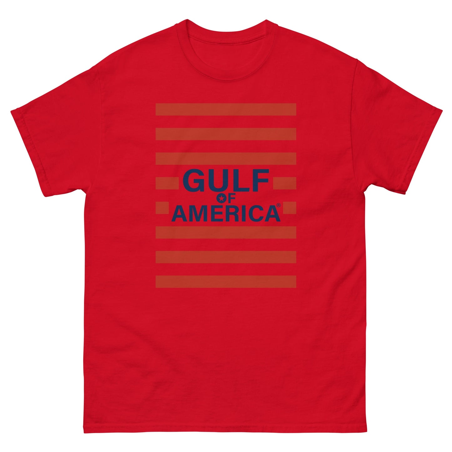 Gulf of America - Red Stripe Tee – Premium T Shirt - Summer - Beach - USA - Patriotic - 4th of July - Gulf of America®
