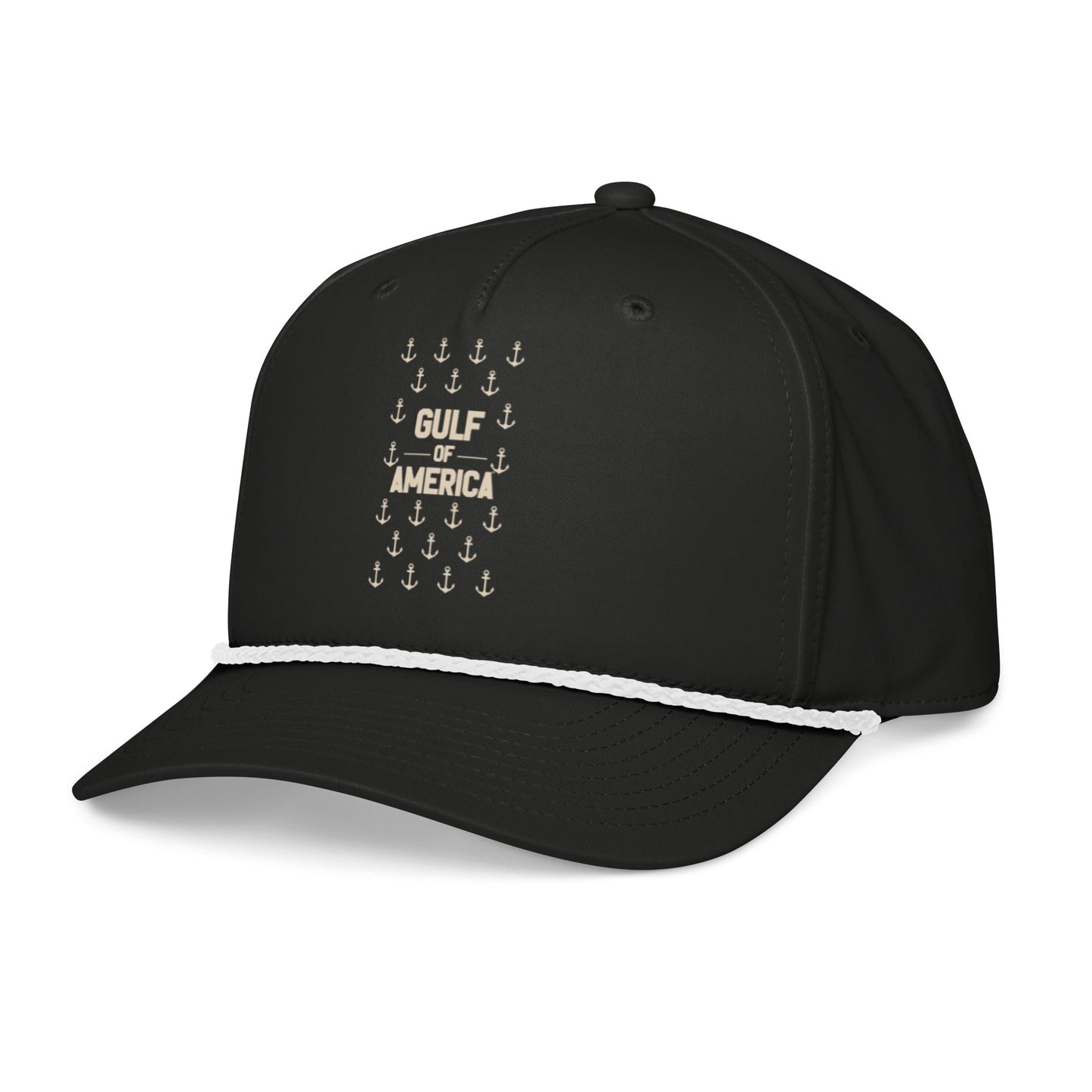 Gulf of America - Sea of Anchors Hat – Premium Classic Rope Cap - Summer - Beach - USA - Patriotic - 4th of July - Gulf of America®