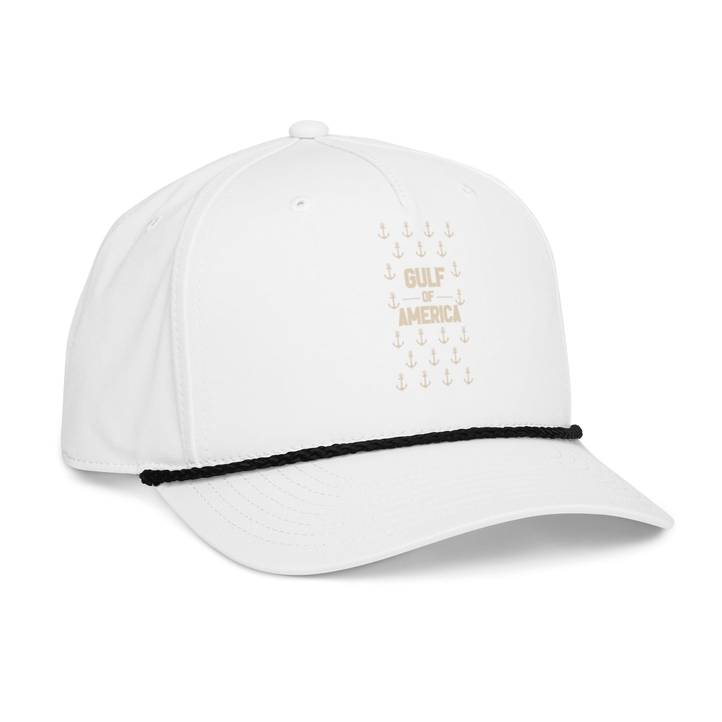 Gulf of America - Sea of Anchors Hat – Premium Classic Rope Cap - Summer - Beach - USA - Patriotic - 4th of July - Gulf of America®