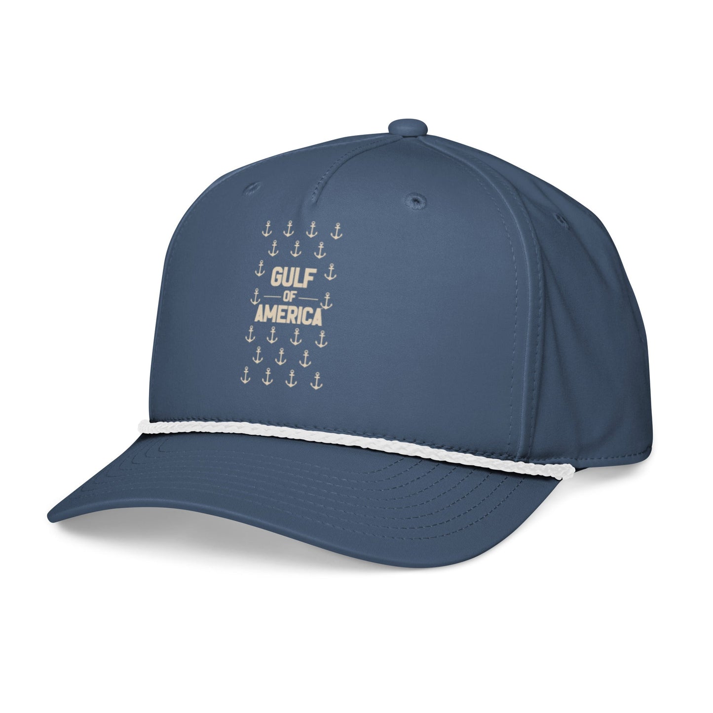 Gulf of America - Sea of Anchors Hat – Premium Classic Rope Cap - Summer - Beach - USA - Patriotic - 4th of July - Gulf of America®