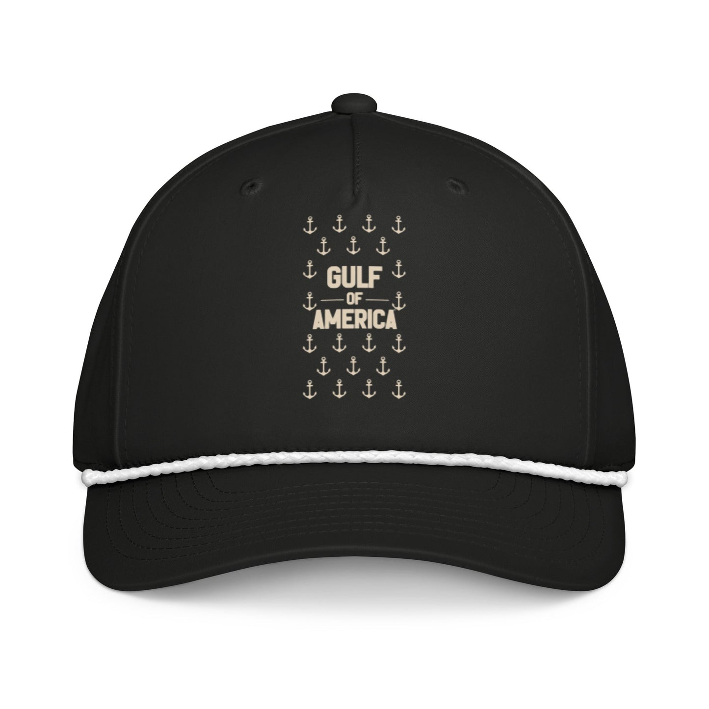 Gulf of America - Sea of Anchors Hat – Premium Classic Rope Cap - Summer - Beach - USA - Patriotic - 4th of July - Gulf of America®