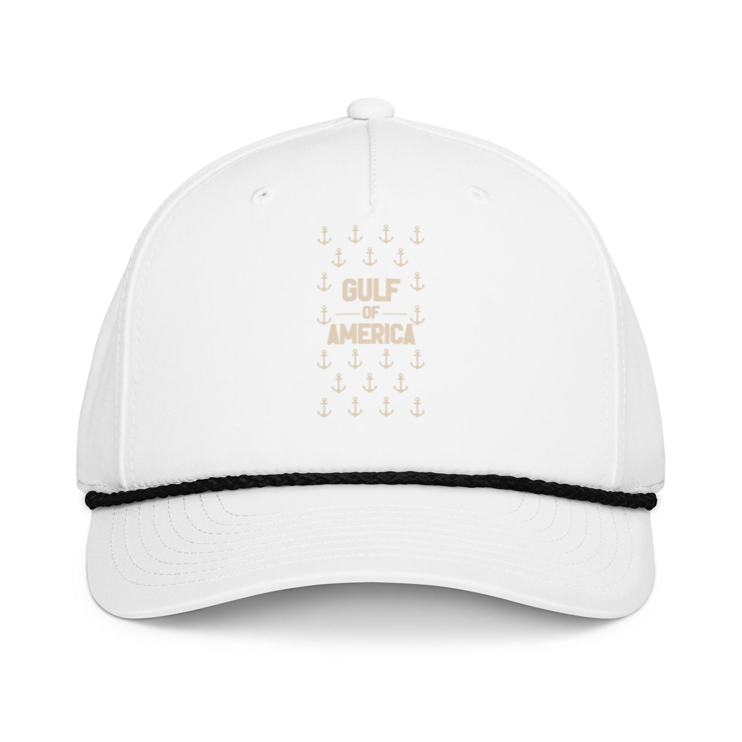 Gulf of America - Sea of Anchors Hat – Premium Classic Rope Cap - Summer - Beach - USA - Patriotic - 4th of July - Gulf of America®