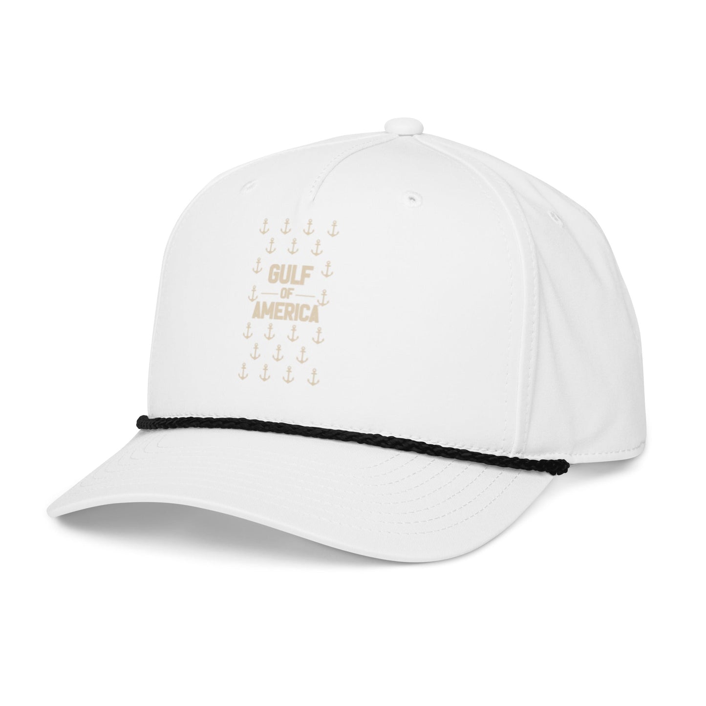 Gulf of America - Sea of Anchors Hat – Premium Classic Rope Cap - Summer - Beach - USA - Patriotic - 4th of July - Gulf of America®