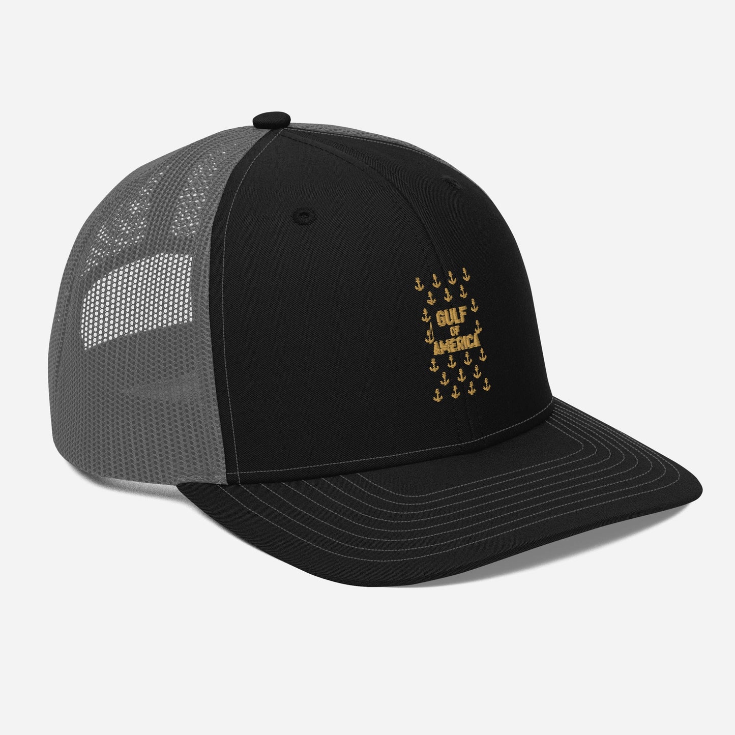 Gulf of America - Sea of Anchors Hat – Premium Modern Trucker Cap - Summer - Beach - USA - Patriotic - 4th of July - Gulf of America®