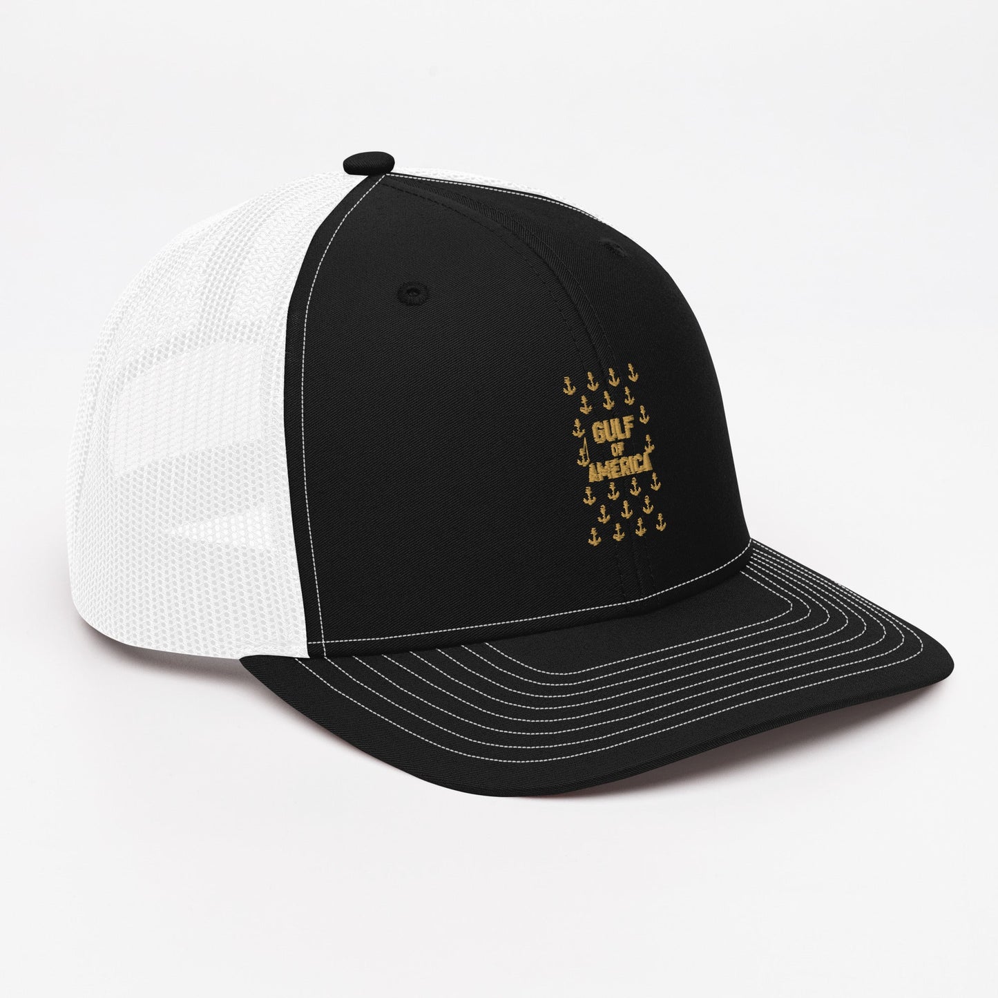 Gulf of America - Sea of Anchors Hat – Premium Modern Trucker Cap - Summer - Beach - USA - Patriotic - 4th of July - Gulf of America®
