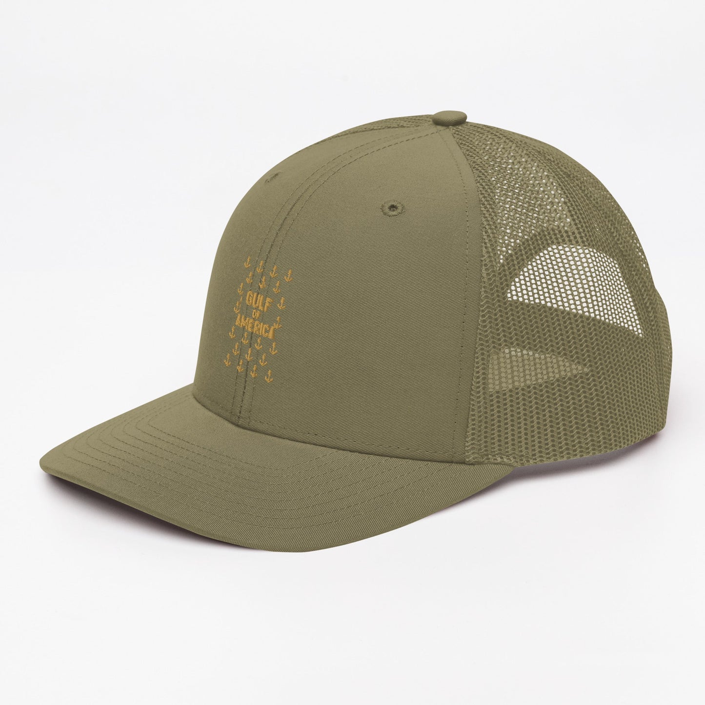 Gulf of America - Sea of Anchors Hat – Premium Modern Trucker Cap - Summer - Beach - USA - Patriotic - 4th of July - Gulf of America®