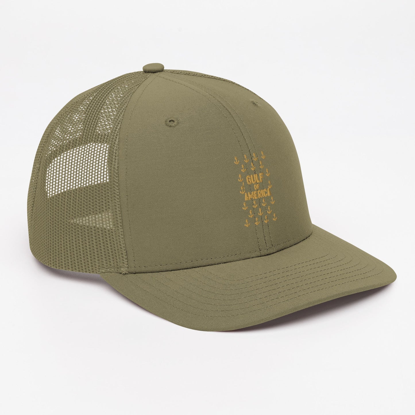 Gulf of America - Sea of Anchors Hat – Premium Modern Trucker Cap - Summer - Beach - USA - Patriotic - 4th of July - Gulf of America®