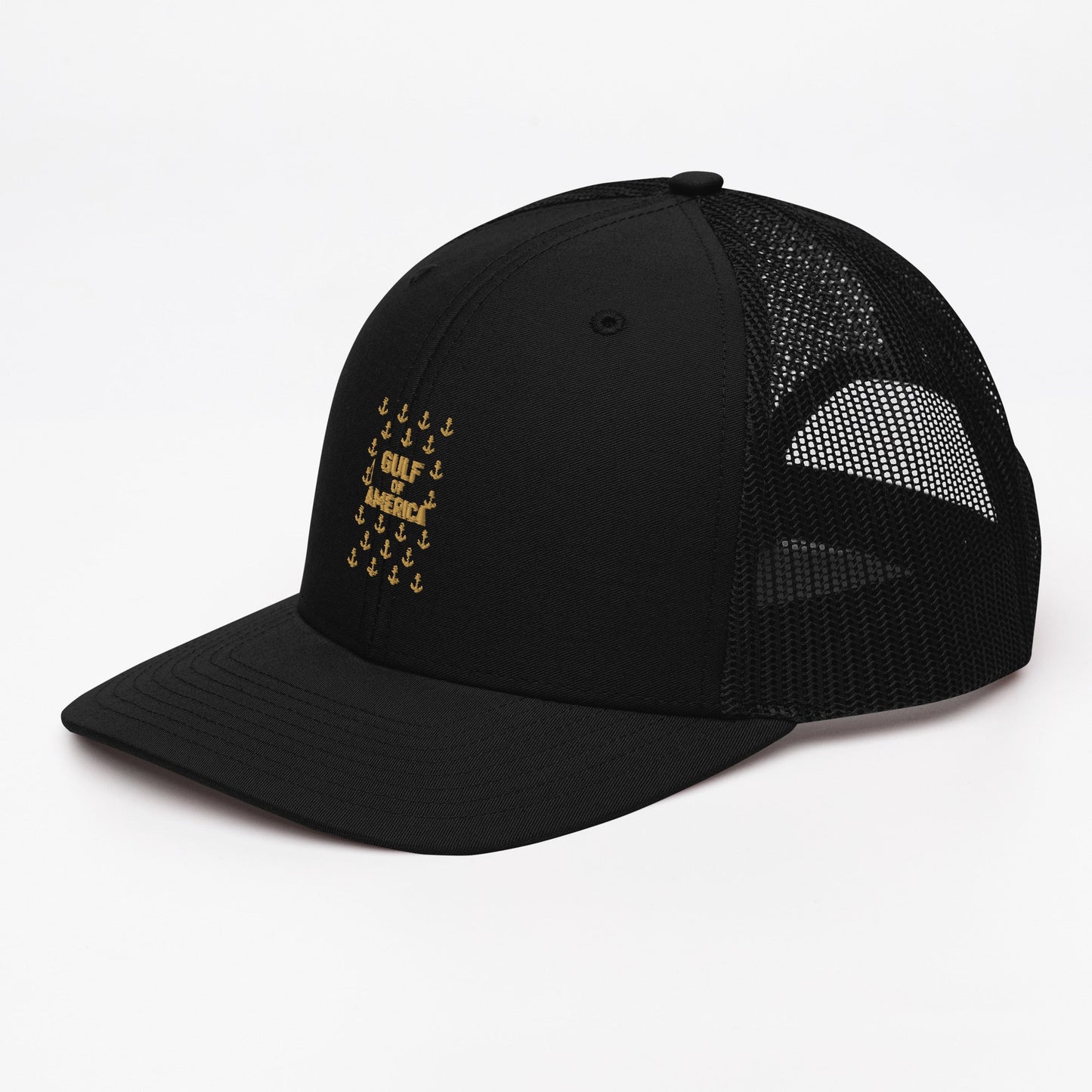 Gulf of America - Sea of Anchors Hat – Premium Modern Trucker Cap - Summer - Beach - USA - Patriotic - 4th of July - Gulf of America®