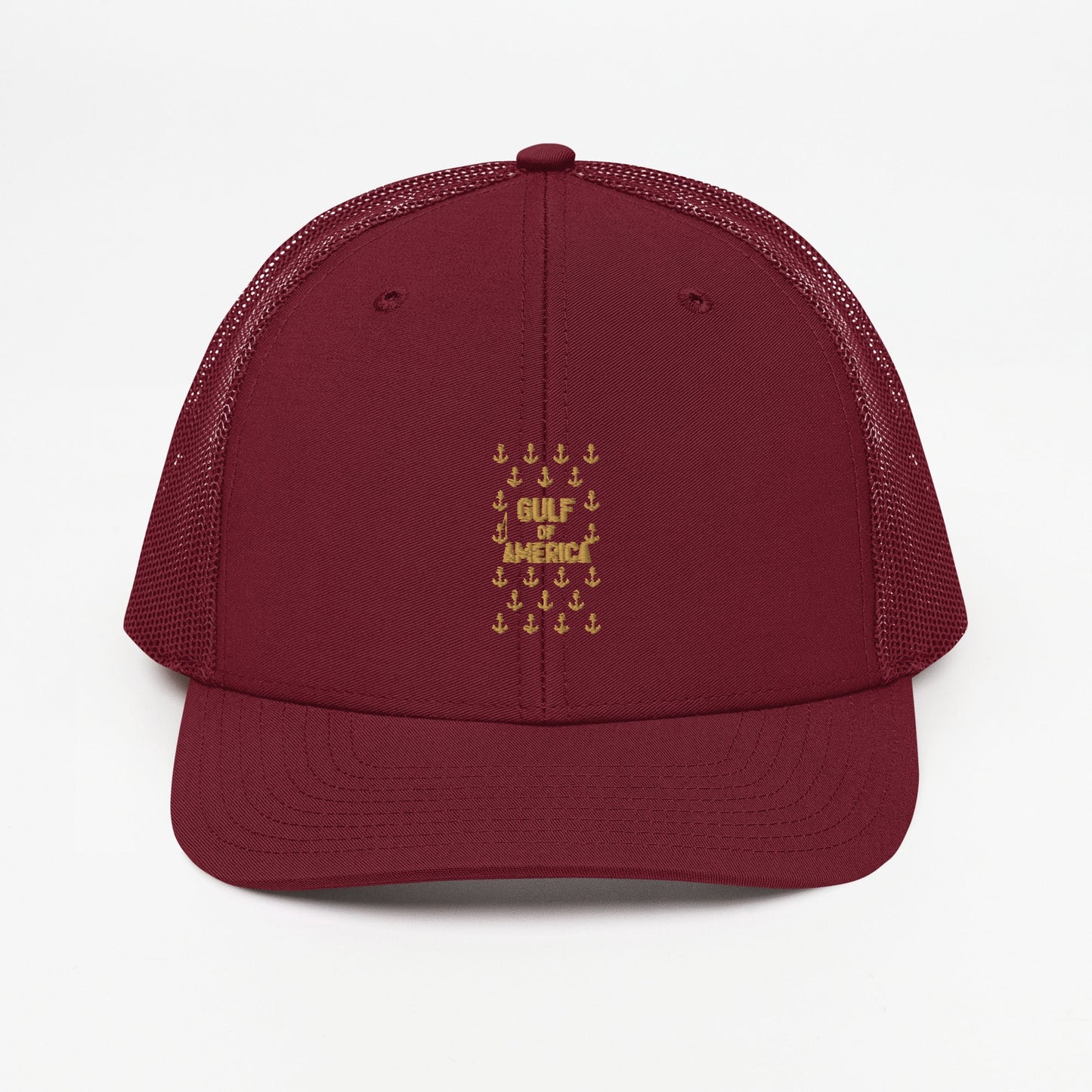 Gulf of America - Sea of Anchors Hat – Premium Modern Trucker Cap - Summer - Beach - USA - Patriotic - 4th of July - Gulf of America®