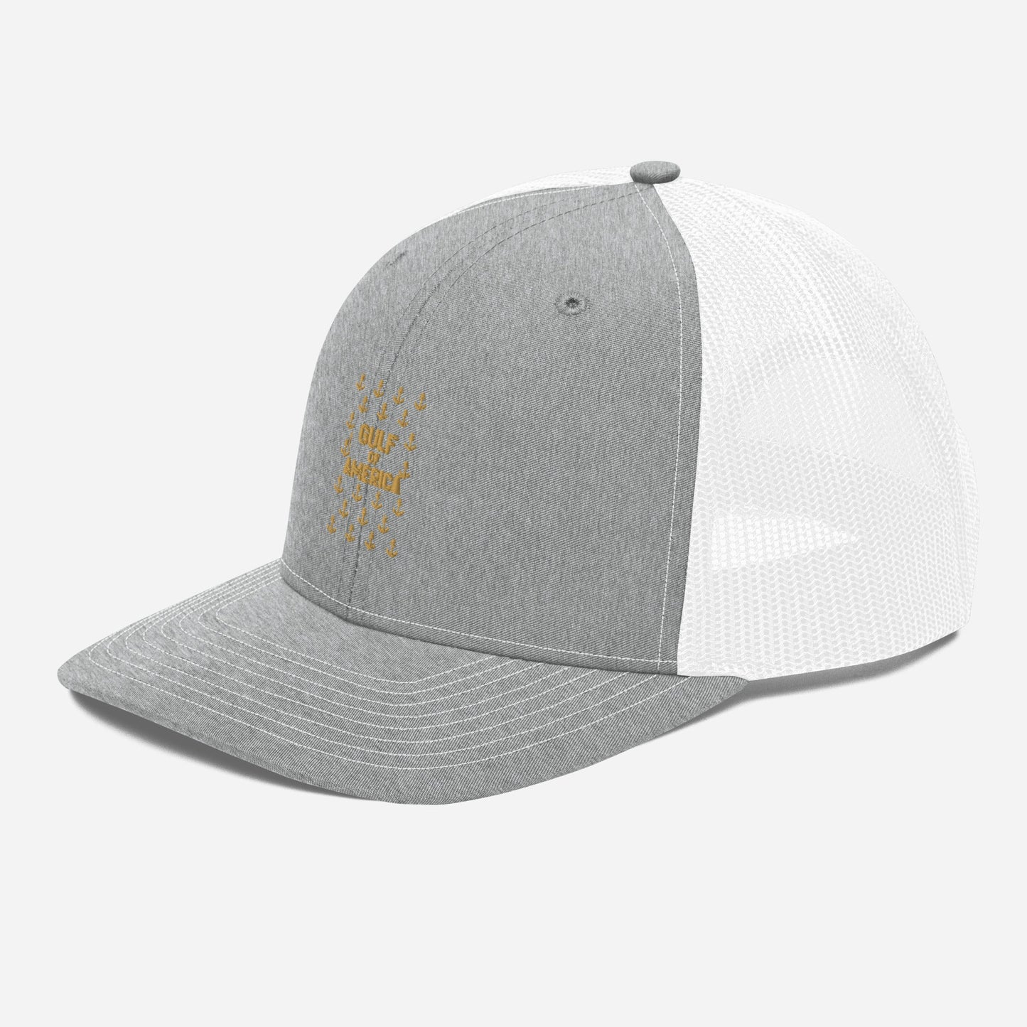 Gulf of America - Sea of Anchors Hat – Premium Modern Trucker Cap - Summer - Beach - USA - Patriotic - 4th of July - Gulf of America®