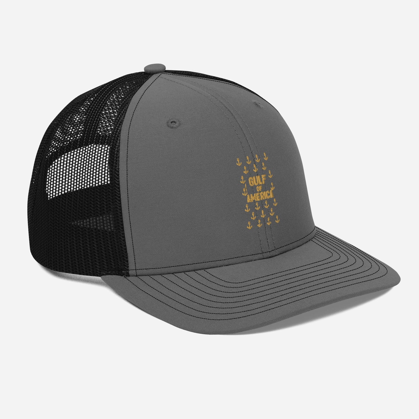 Gulf of America - Sea of Anchors Hat – Premium Modern Trucker Cap - Summer - Beach - USA - Patriotic - 4th of July - Gulf of America®