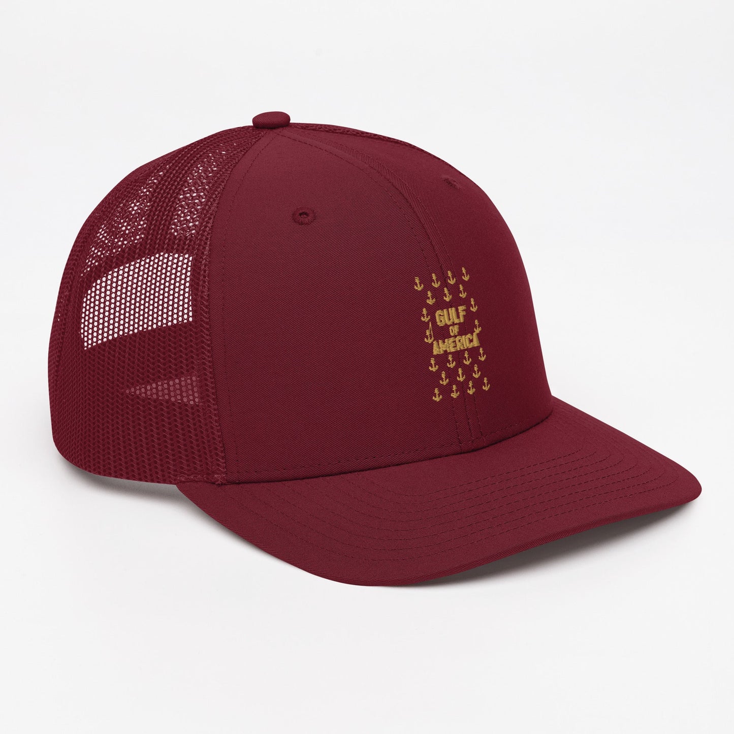 Gulf of America - Sea of Anchors Hat – Premium Modern Trucker Cap - Summer - Beach - USA - Patriotic - 4th of July - Gulf of America®