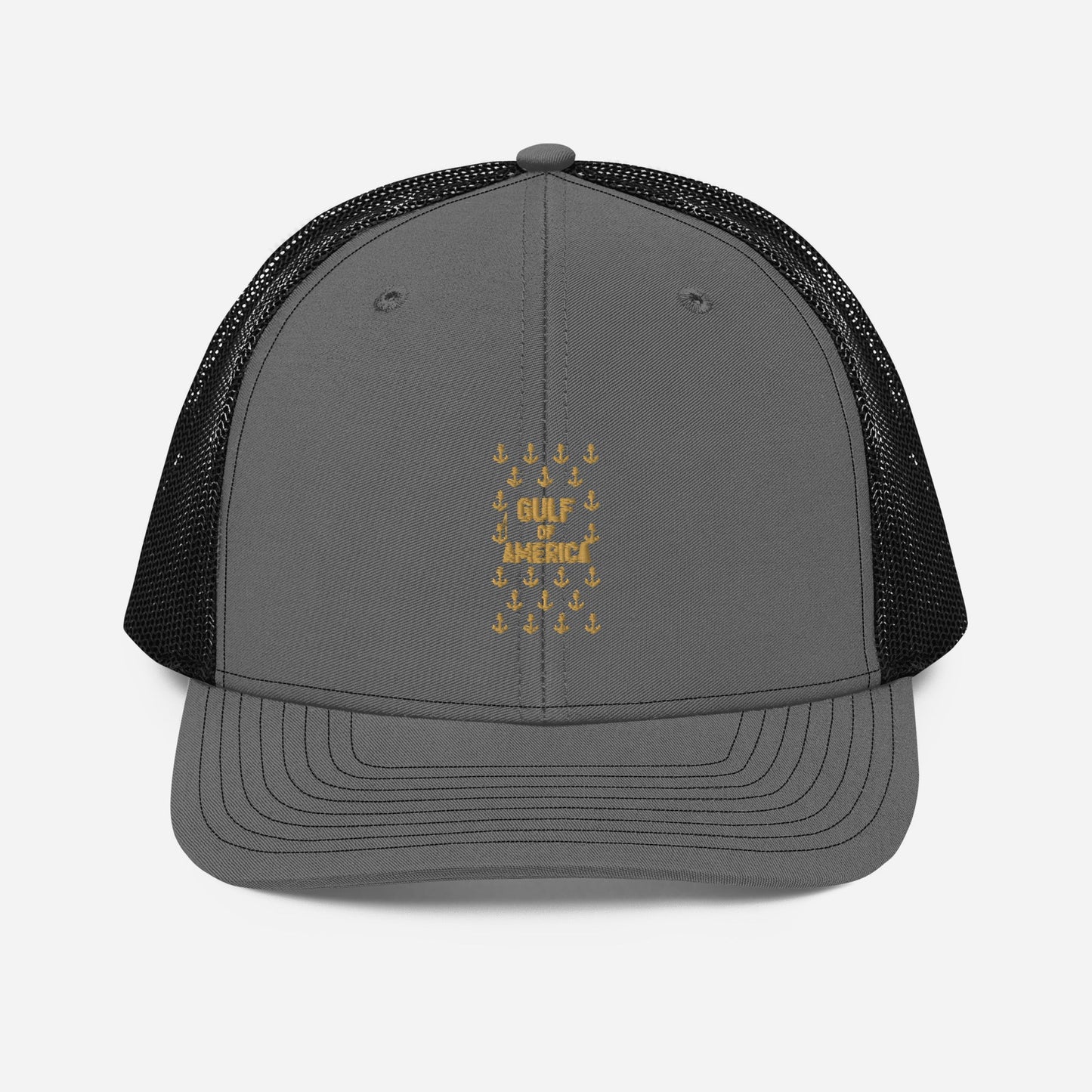 Gulf of America - Sea of Anchors Hat – Premium Modern Trucker Cap - Summer - Beach - USA - Patriotic - 4th of July - Gulf of America®