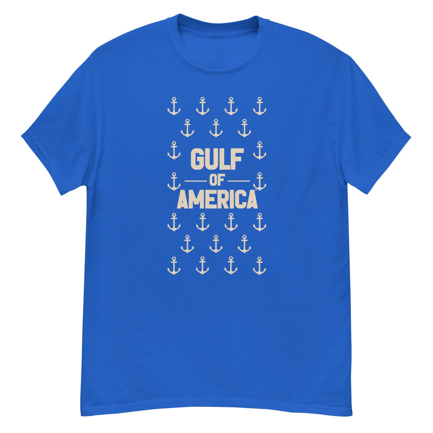 Gulf of America - Sea of Anchors Tee – Premium T Shirt - Summer - Beach - USA - Patriotic - 4th of July - Gulf of America®