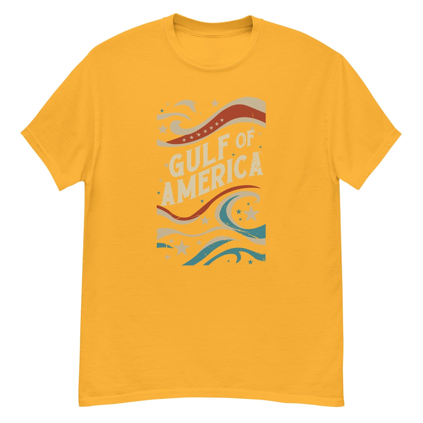 Gulf of America - Streamers and Stars Tee – Premium T Shirt - Summer - Beach - USA - Patriotic - 4th of July - Gulf of America®