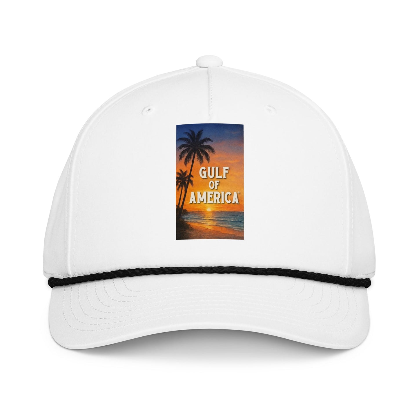Gulf of America - Sunset Seconds Hat - Premium Classic Rope Cap - Summer - Beach - USA - Patriotic - 4th of July - Gulf of America®