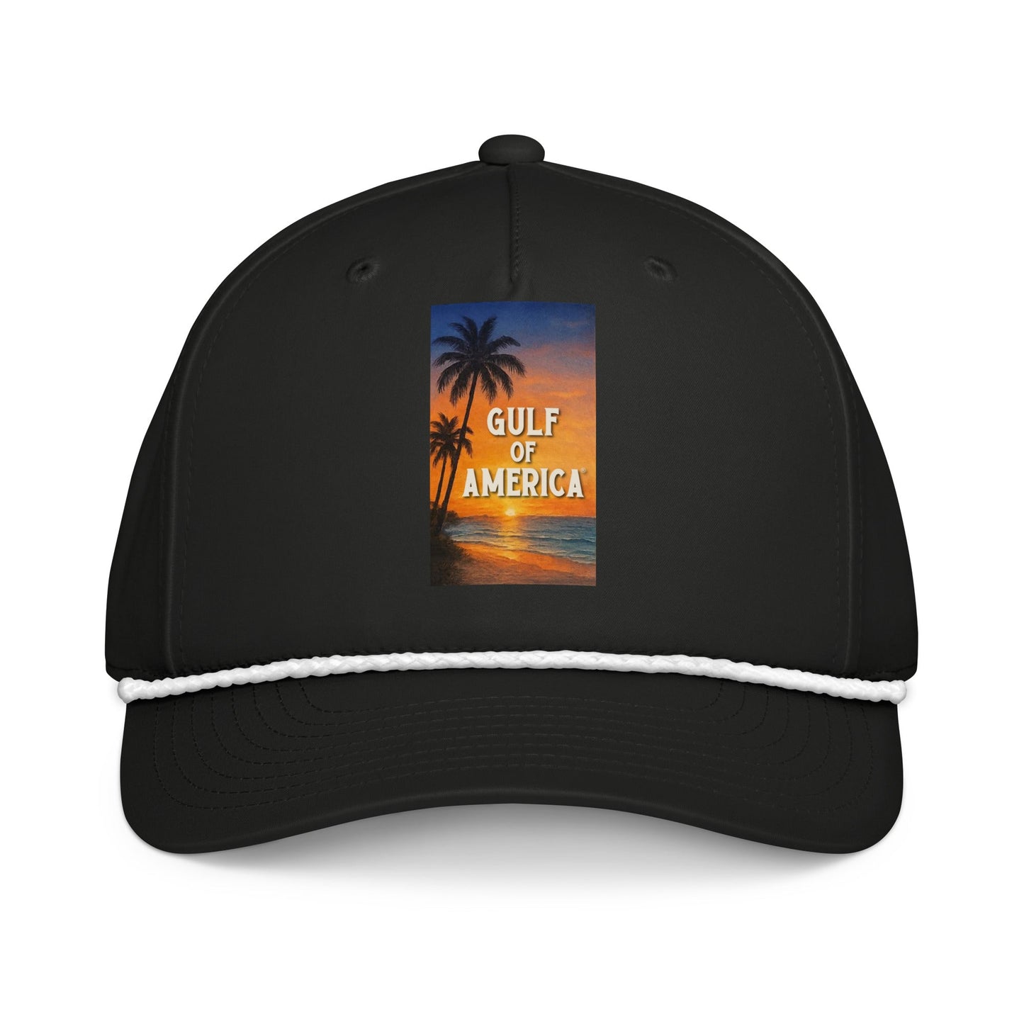 Gulf of America - Sunset Seconds Hat - Premium Classic Rope Cap - Summer - Beach - USA - Patriotic - 4th of July - Gulf of America®