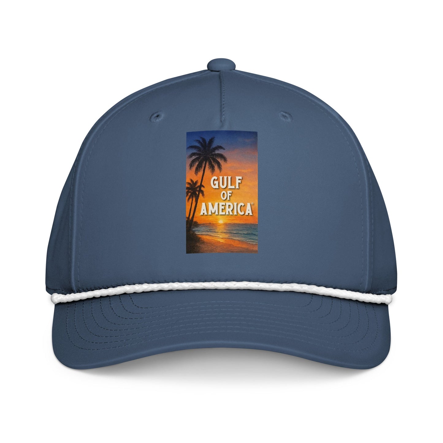 Gulf of America - Sunset Seconds Hat - Premium Classic Rope Cap - Summer - Beach - USA - Patriotic - 4th of July - Gulf of America®