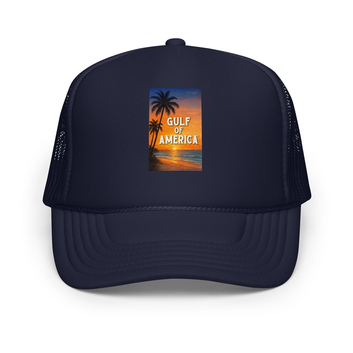 Gulf of America - Sunset Seconds Hat - Premium Foam Trucker Cap - Summer - Beach - USA - Patriotic - 4th of July - Gulf of America®