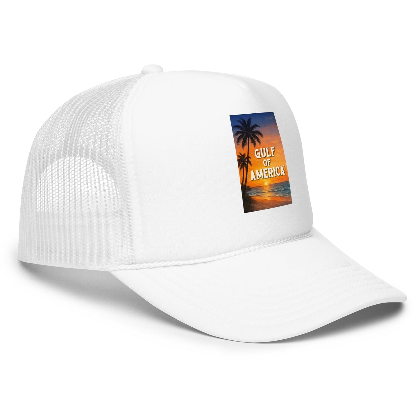 Gulf of America - Sunset Seconds Hat - Premium Foam Trucker Cap - Summer - Beach - USA - Patriotic - 4th of July - Gulf of America®
