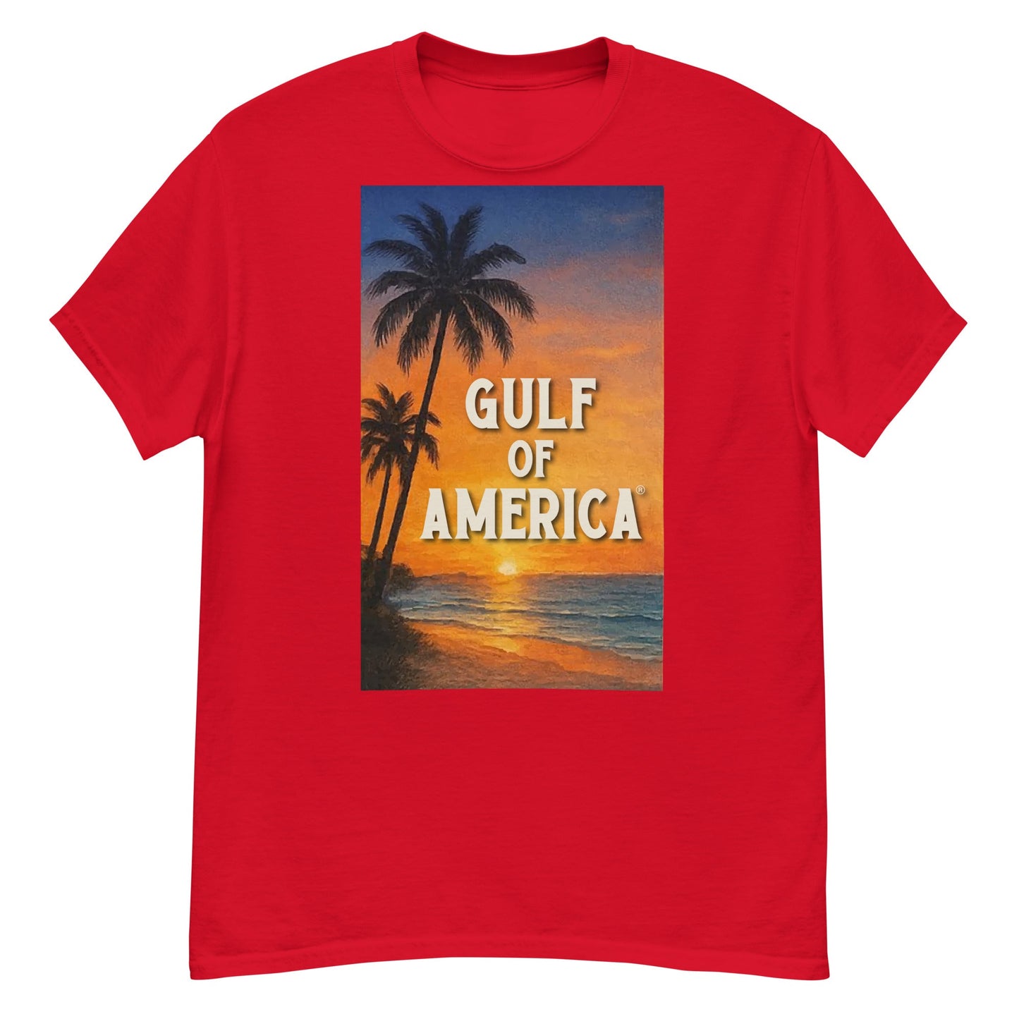 Gulf of America - Sunset Seconds Tee - Premium T Shirt - Summer - Beach - USA - Patriotic - 4th of July - Gulf of America®