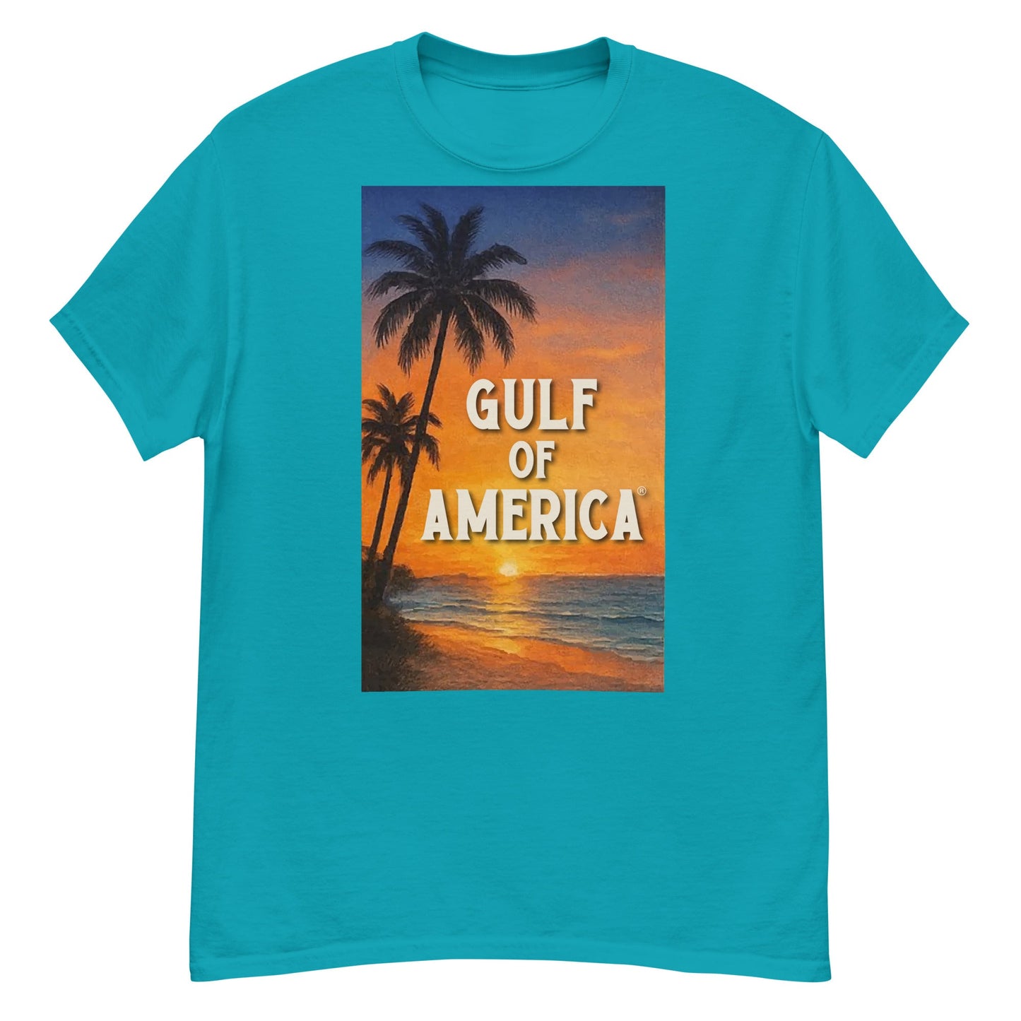 Gulf of America - Sunset Seconds Tee - Premium T Shirt - Summer - Beach - USA - Patriotic - 4th of July - Gulf of America®