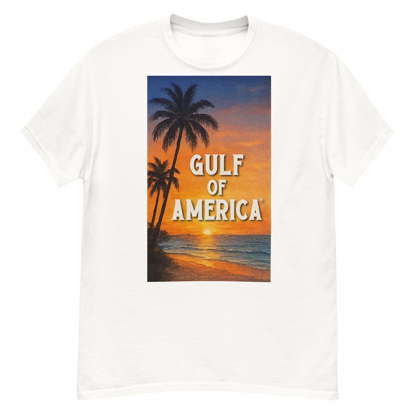 Gulf of America - Sunset Seconds Tee - Premium T Shirt - Summer - Beach - USA - Patriotic - 4th of July - Gulf of America®