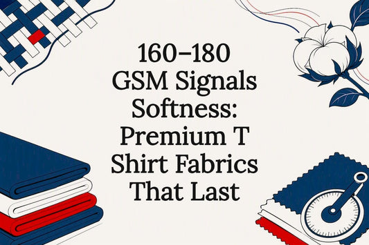 160–180 GSM Signals Softness: Premium T Shirt Fabrics That Last - Gulf of America®