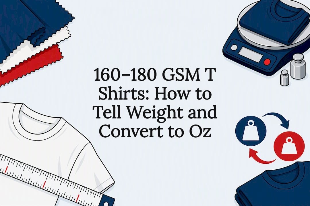 160–180 GSM T Shirts: How to Tell Weight and Convert to Oz - Gulf of America®