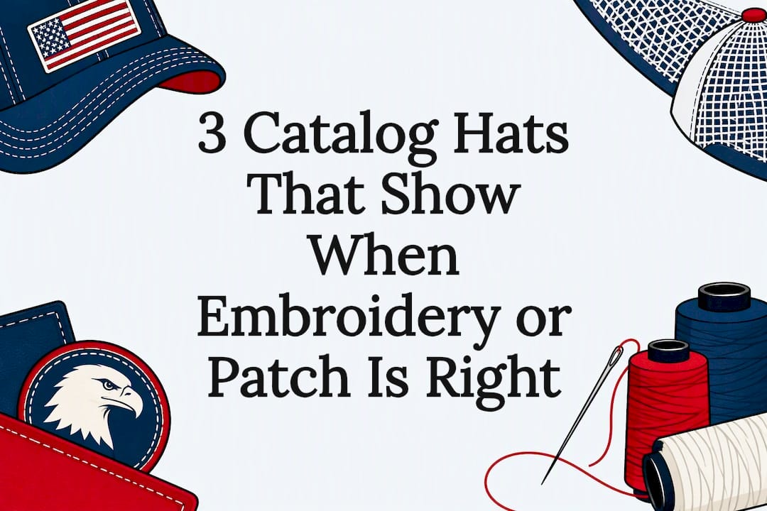 3 Catalog Hats That Show When Embroidery or Patch Is Right - Gulf of America®