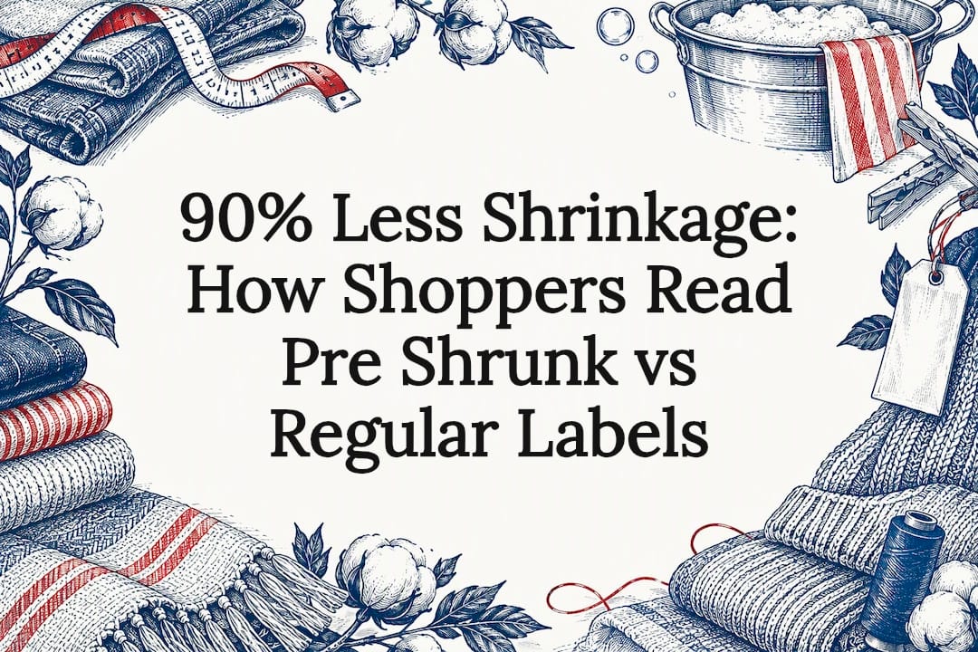 90% Less Shrinkage: How Shoppers Read Pre Shrunk vs Regular Labels - Gulf of America®