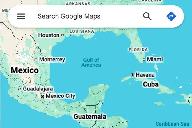 Is Google In Trouble? Mexico Threatens Legal Action Over 'Gulf of America' Map Label" - Gulf of America® 