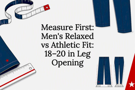 Measure First: Men's Relaxed vs Athletic Fit: 18–20 in Leg Opening - Gulf of America®