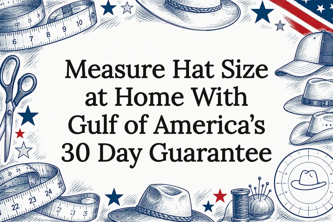 Measure Hat Size at Home With Gulf of America’s 30 Day Guarantee - Gulf of America®