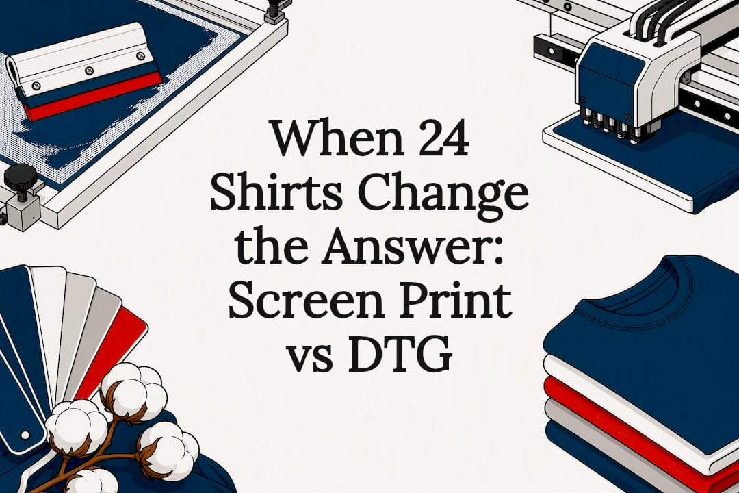 When 24 Shirts Change the Answer: Screen Print vs DTG - Gulf of America®