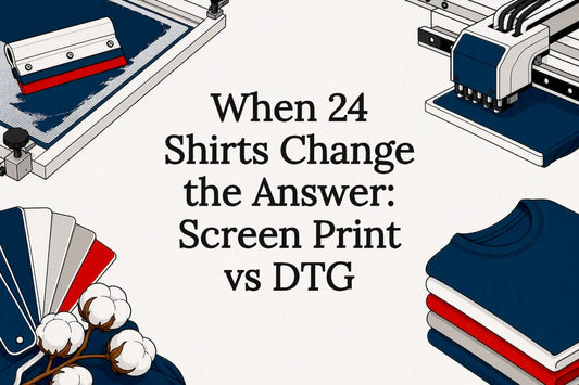 When 24 Shirts Change the Answer: Screen Print vs DTG - Gulf of America®