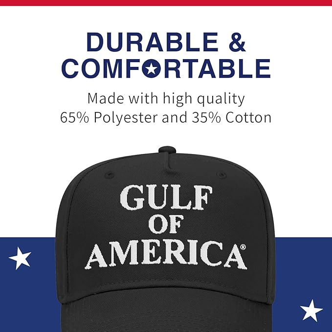 Gulf of America Baseball Cap - Embroidered Hat for Men & Women - Adjustable Snapback - Gulf of America®