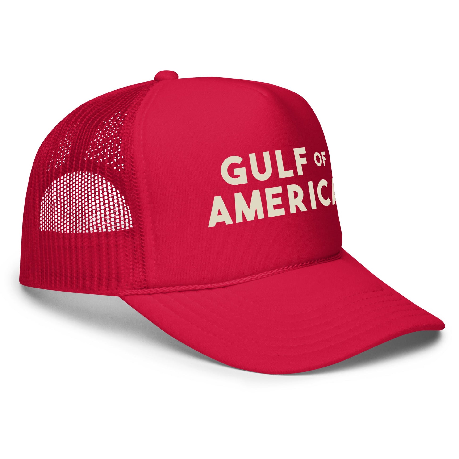 Gulf of America - Bold Message Hat - Premium Foam Trucker Cap - Summer - Beach - USA - Patriotic - 4th of July - Gulf of America®