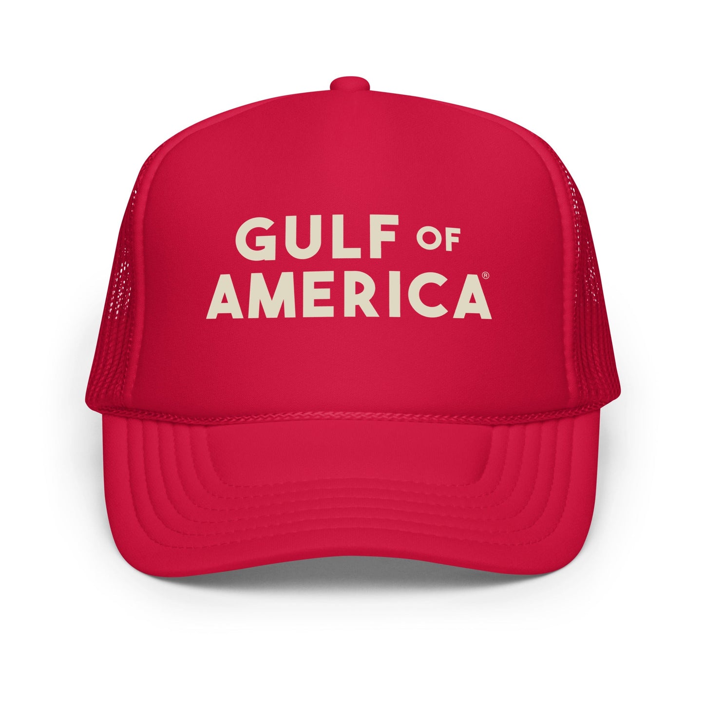 Gulf of America - Bold Message Hat - Premium Foam Trucker Cap - Summer - Beach - USA - Patriotic - 4th of July - Gulf of America®