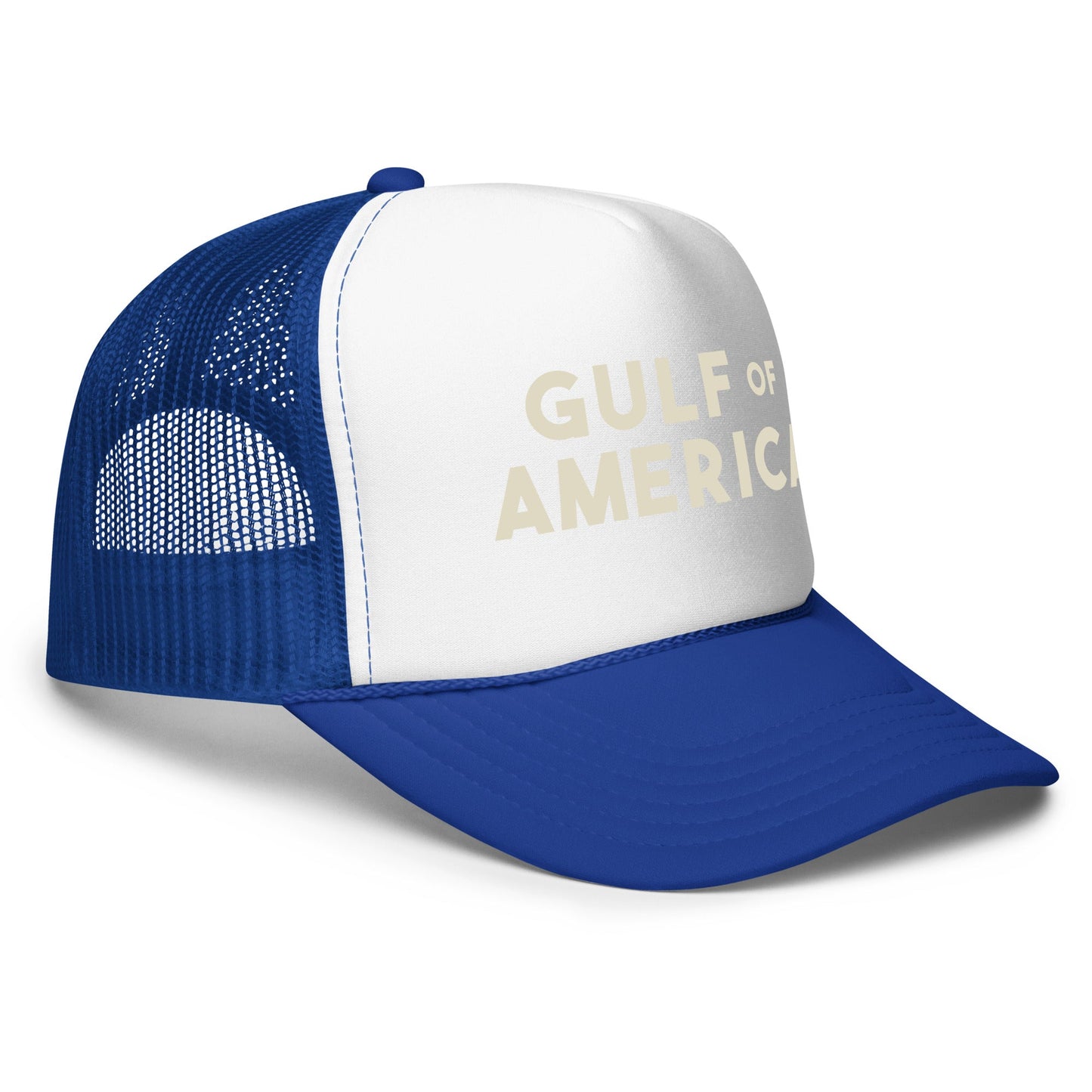 Gulf of America - Bold Message Hat - Premium Foam Trucker Cap - Summer - Beach - USA - Patriotic - 4th of July - Gulf of America®