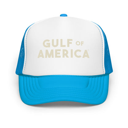 Gulf of America - Bold Message Hat - Premium Foam Trucker Cap - Summer - Beach - USA - Patriotic - 4th of July - Gulf of America®