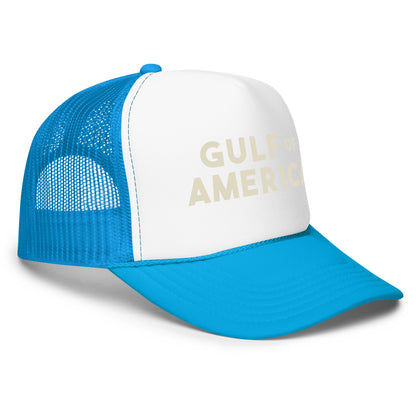 Gulf of America - Bold Message Hat - Premium Foam Trucker Cap - Summer - Beach - USA - Patriotic - 4th of July - Gulf of America®