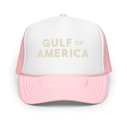 Gulf of America - Bold Message Hat - Premium Foam Trucker Cap - Summer - Beach - USA - Patriotic - 4th of July - Gulf of America®